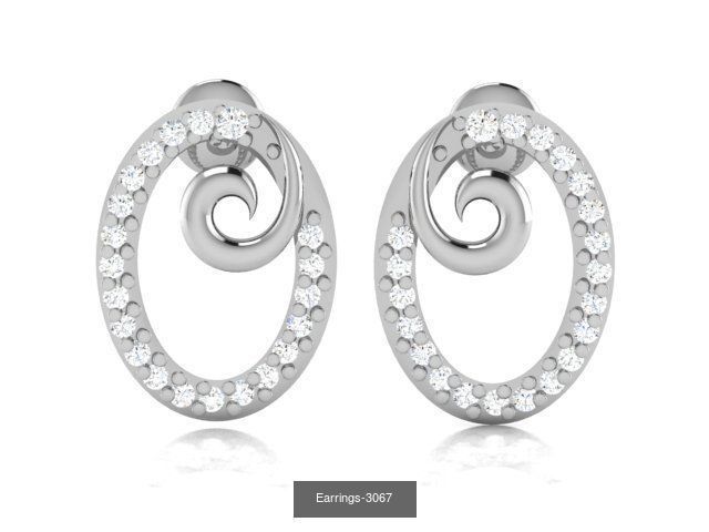83 white gold earring collection _62