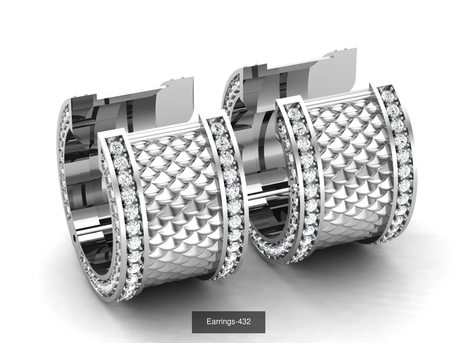 83 white gold earring collection _15