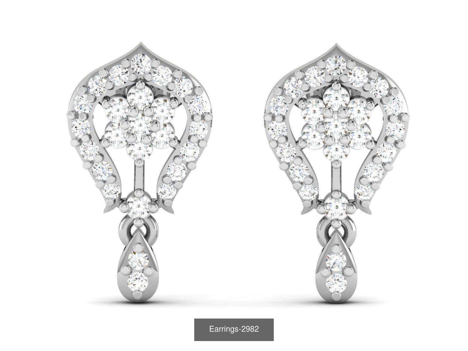 83 white gold earring collection _54