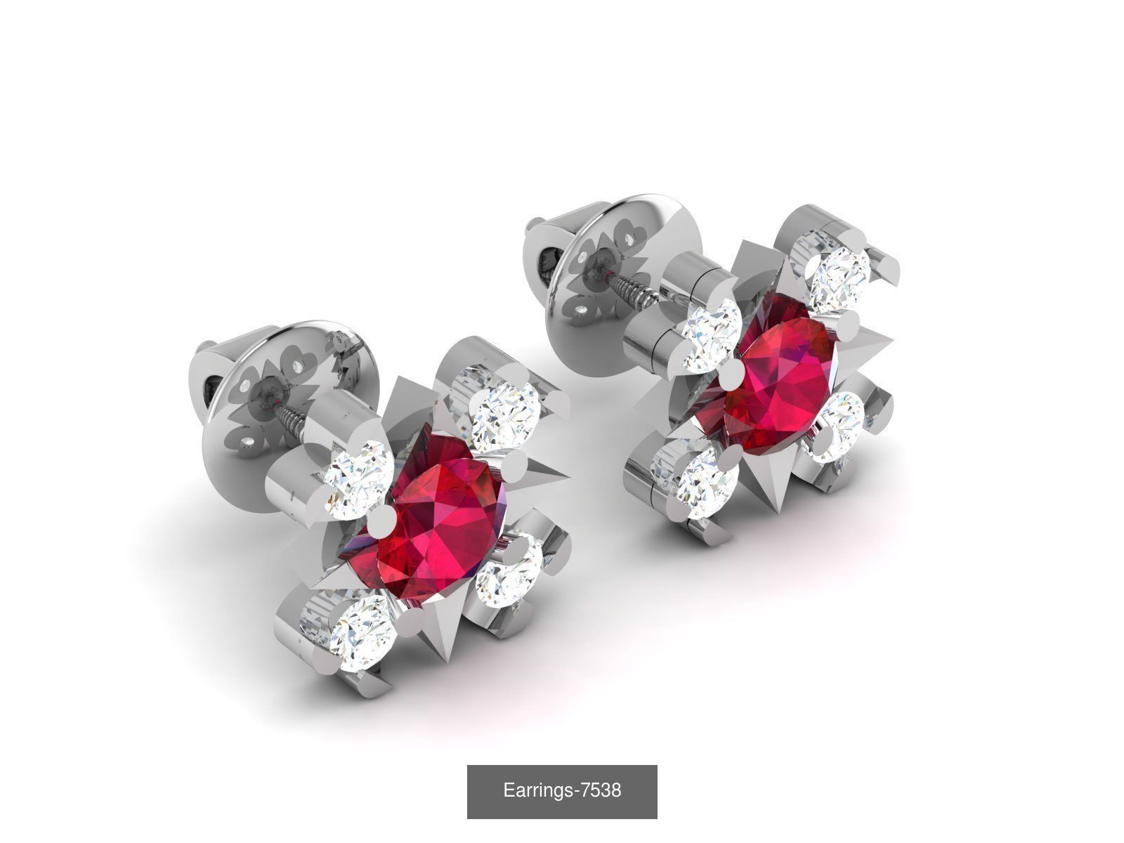 83 white gold earring collection _34