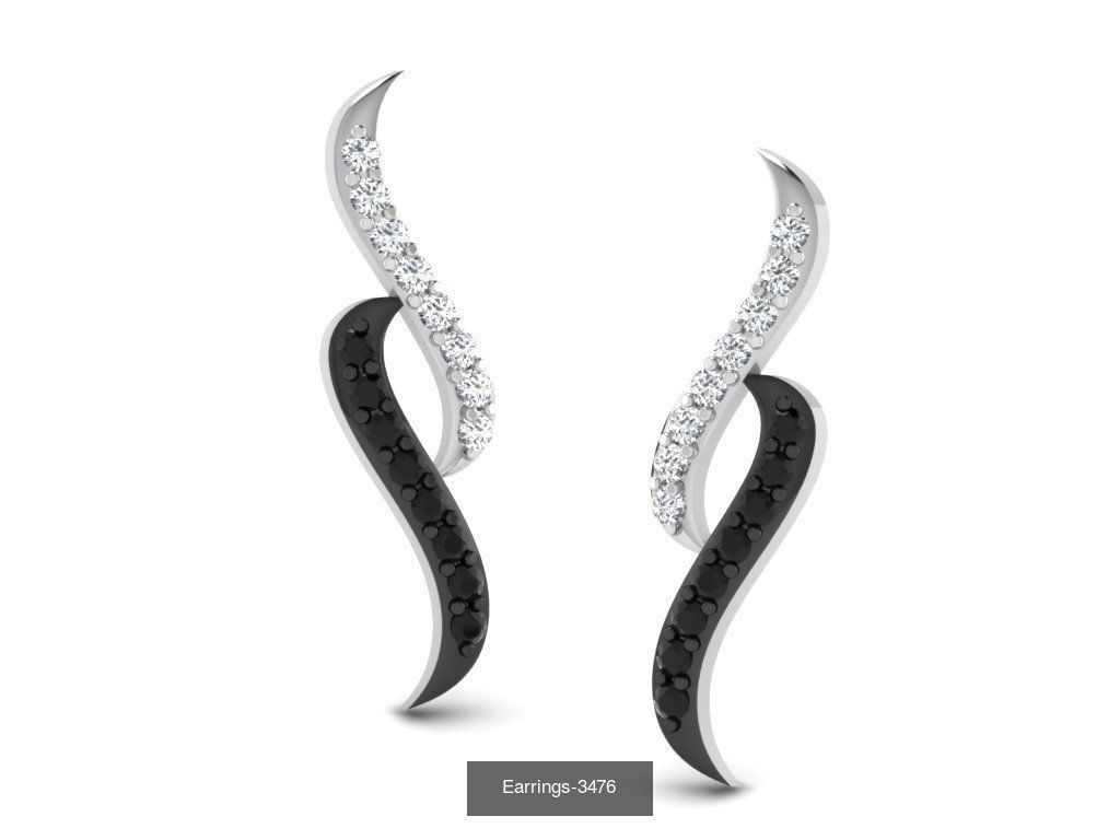 83 white gold earring collection _83
