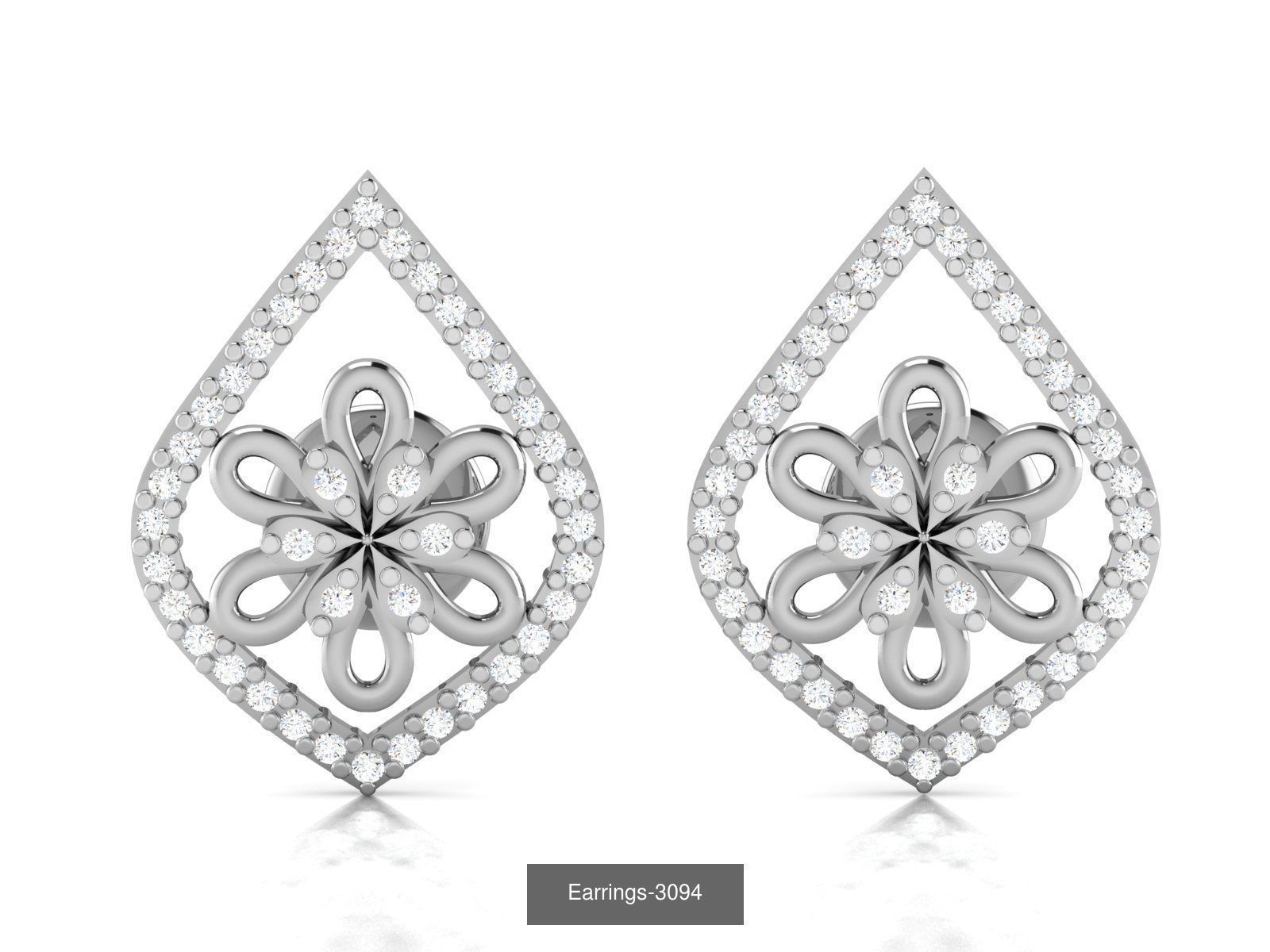 83 white gold earring collection _60
