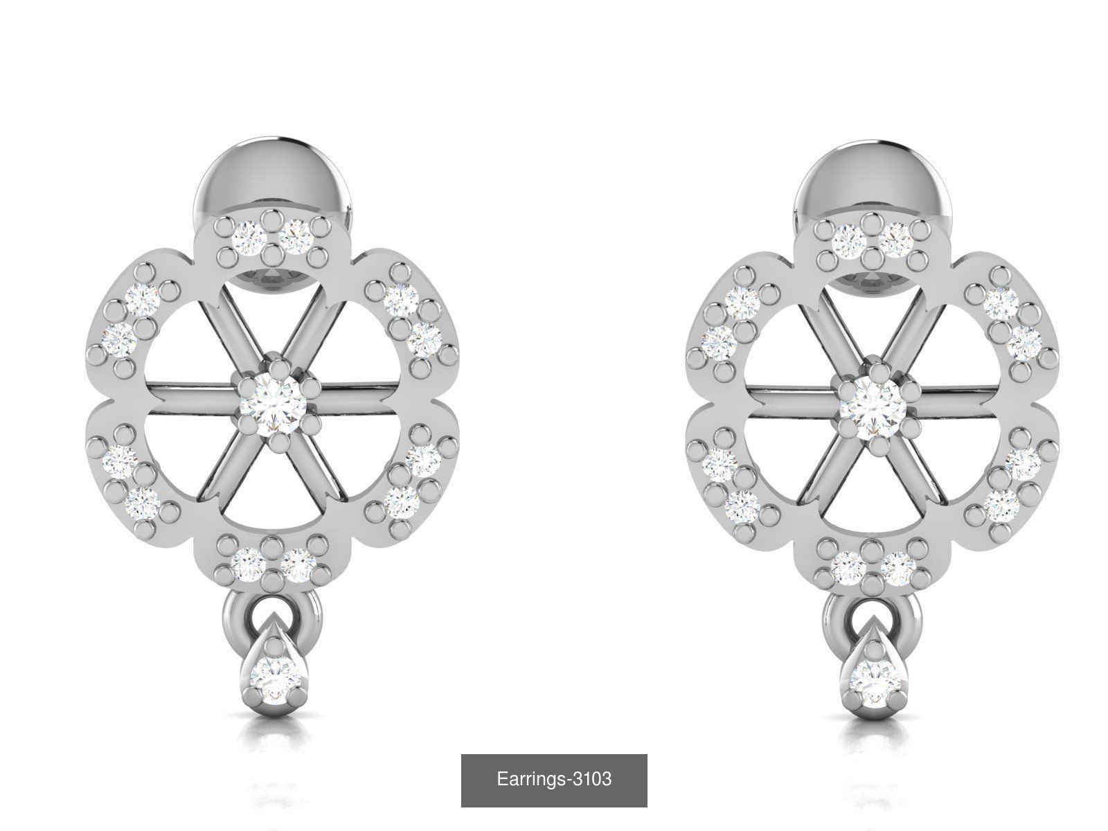 83 white gold earring collection _59