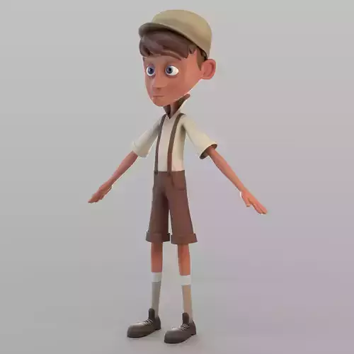 Cartoon Newsboy