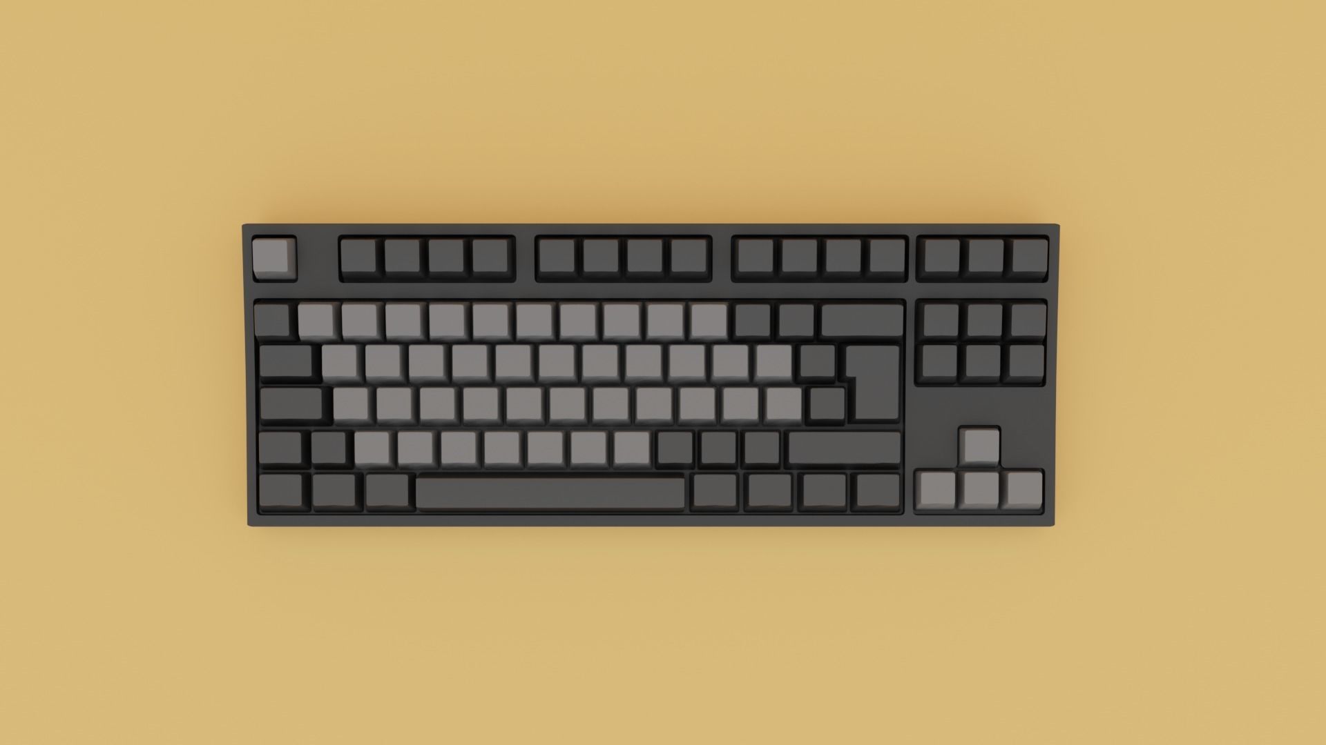 TKL Mechanical Computer Keyboard 3D model_1
