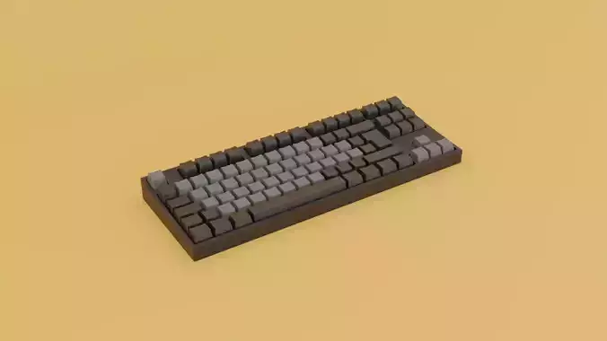 TKL Mechanical Computer Keyboard 3D model