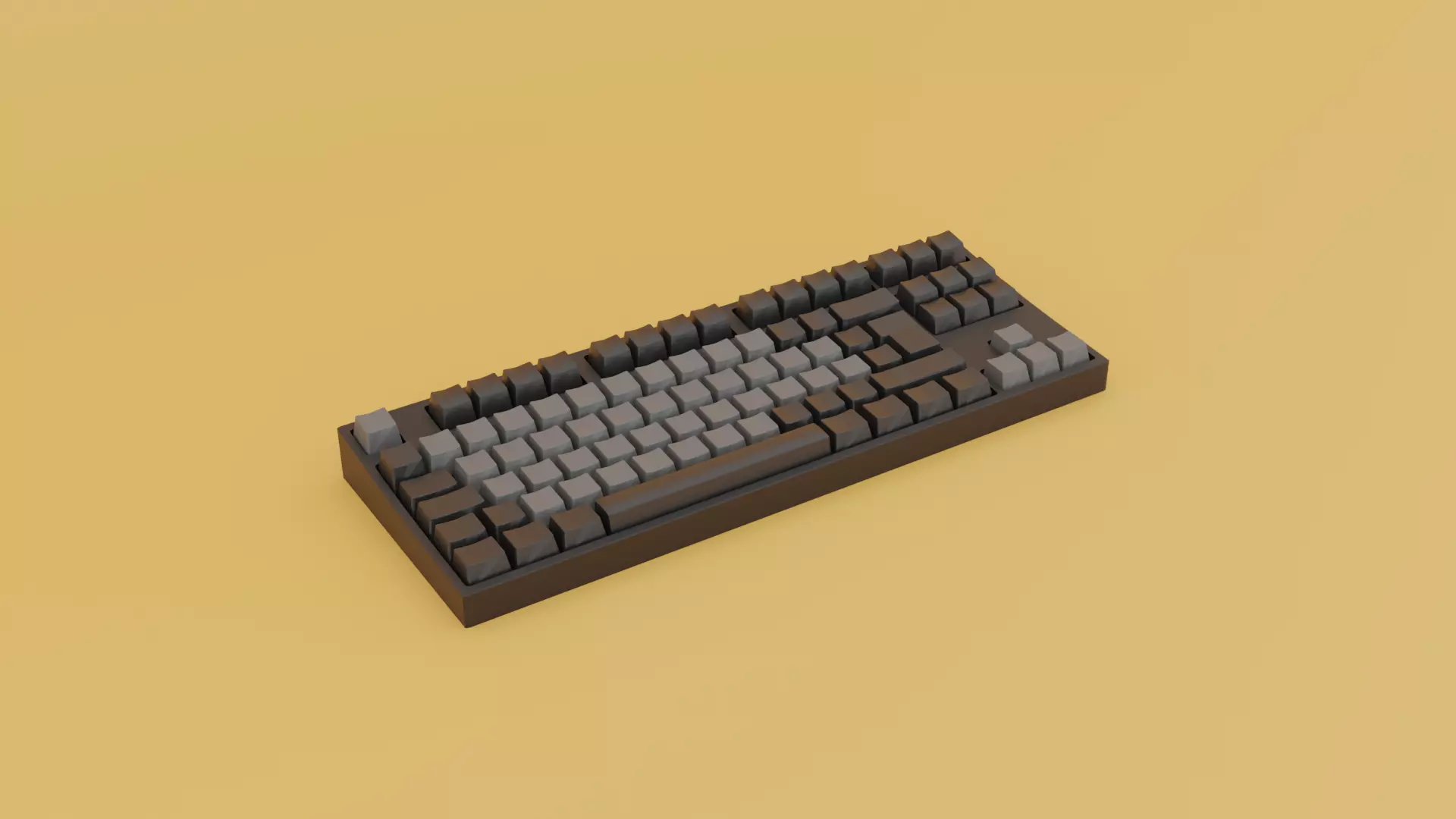 TKL Mechanical Computer Keyboard 3D model_0