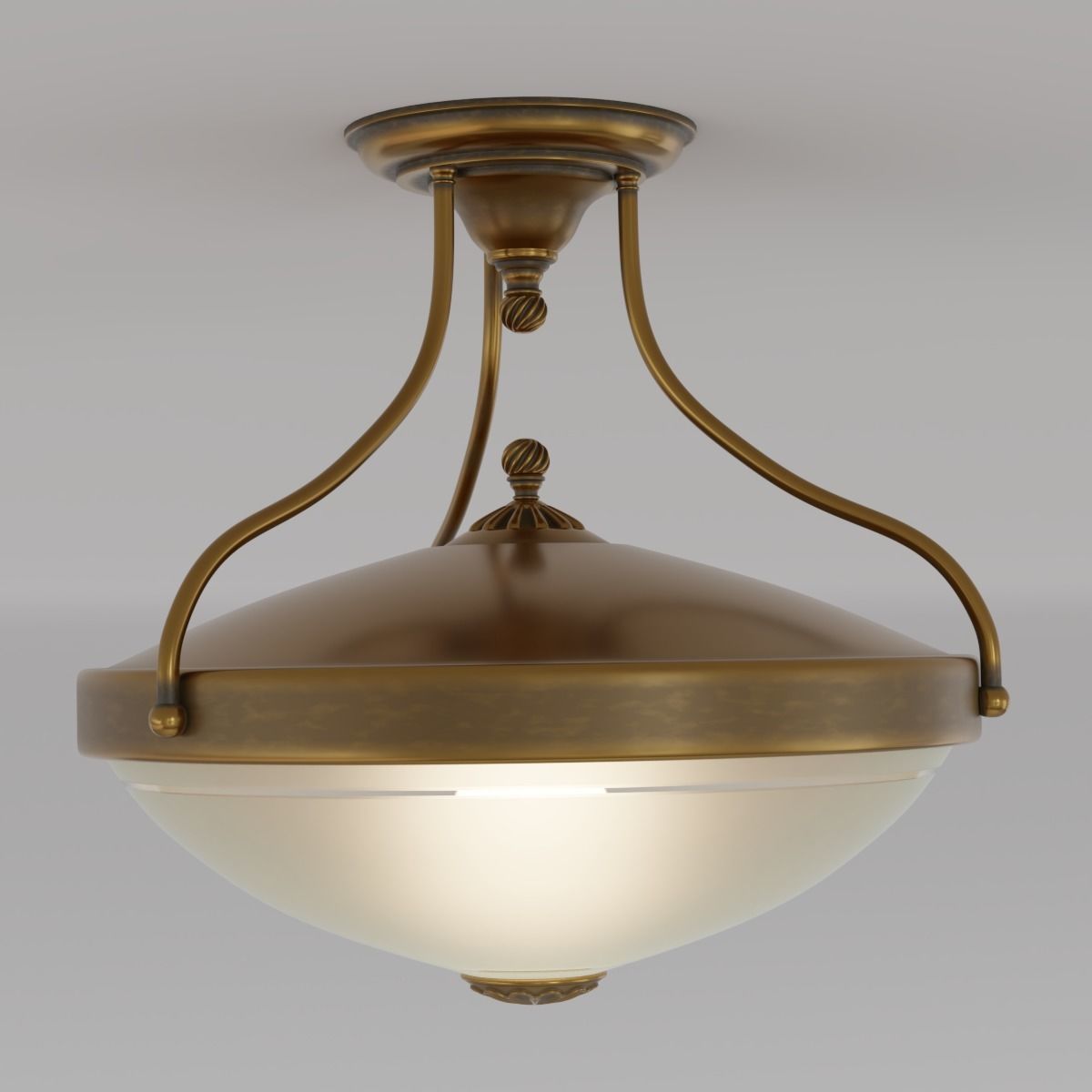 Vintage Ceiling Lamp 3D model_1