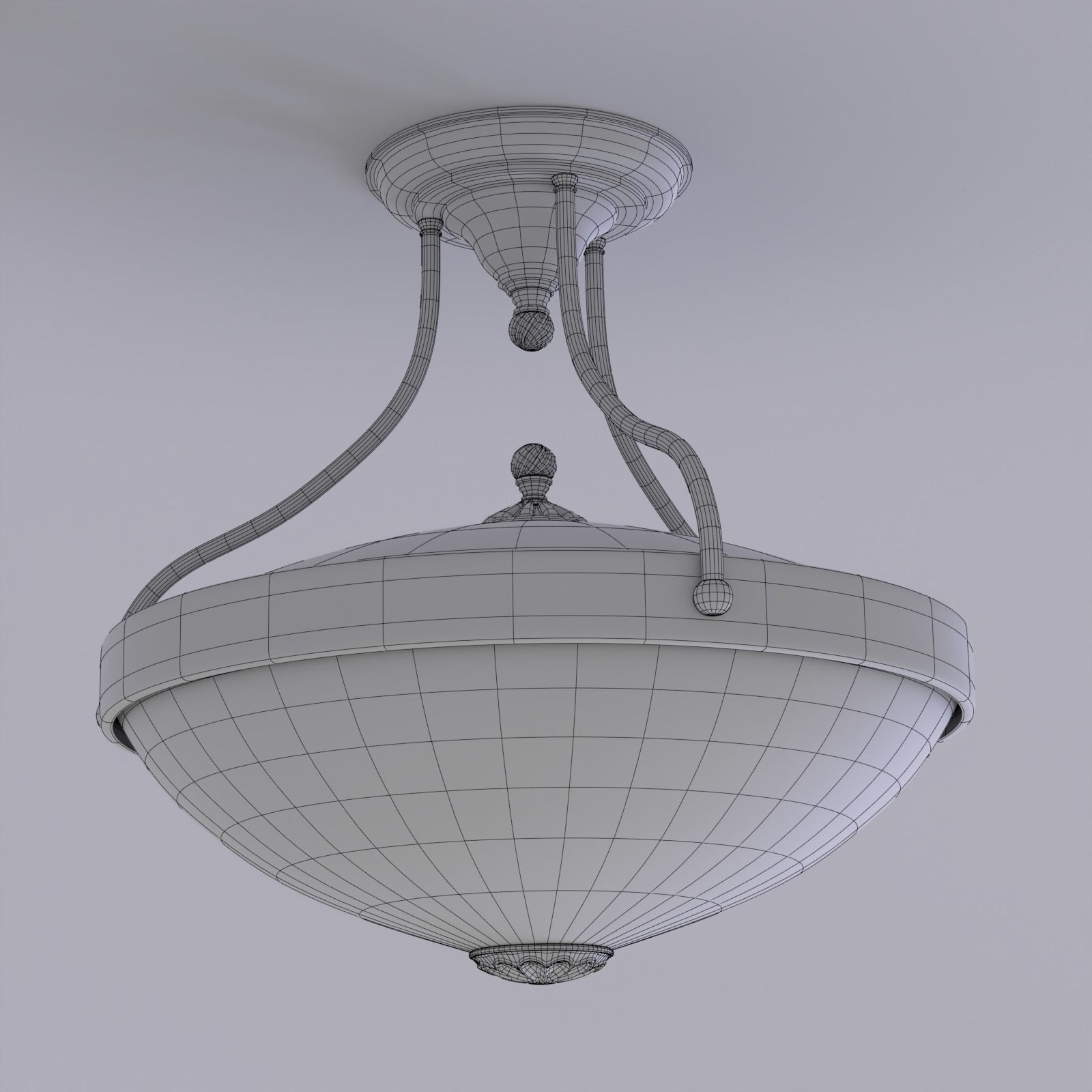 Vintage Ceiling Lamp 3D model_4