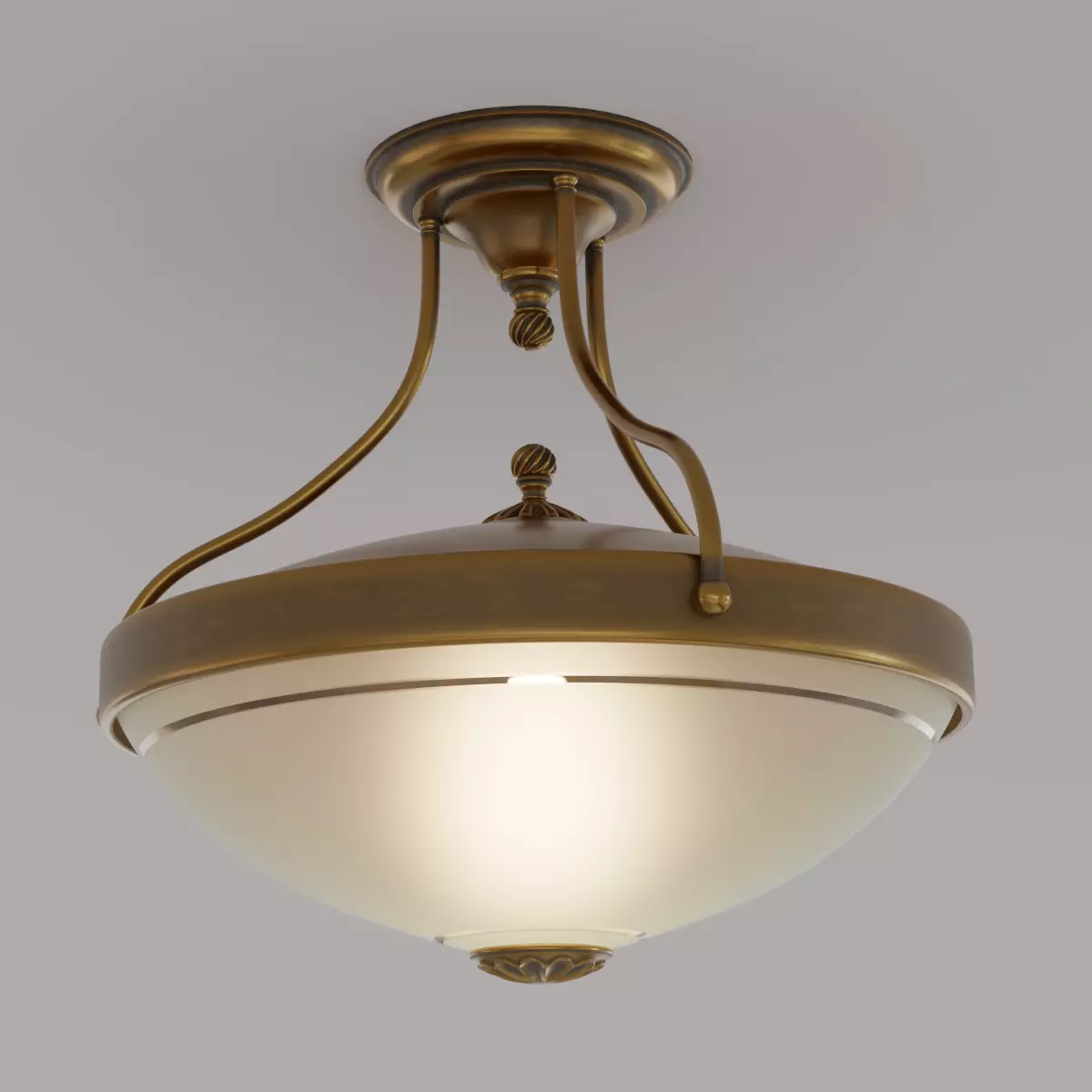 Vintage Ceiling Lamp 3D model_0