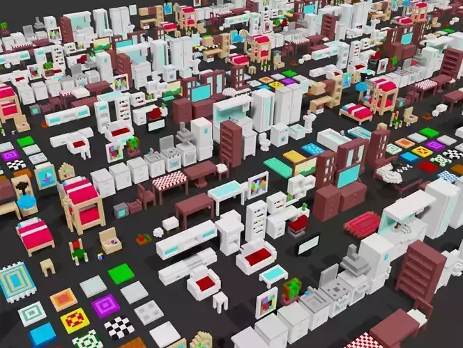 Voxel Home furniture pack