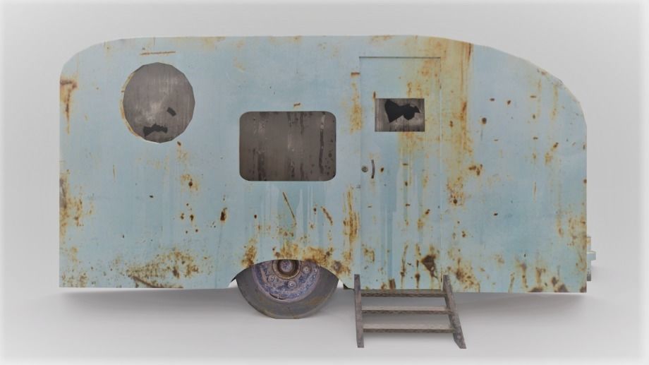old trailer 3D model_2