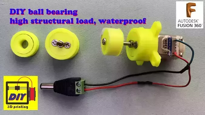 3D printed 608 ball bearing Free 3D print model