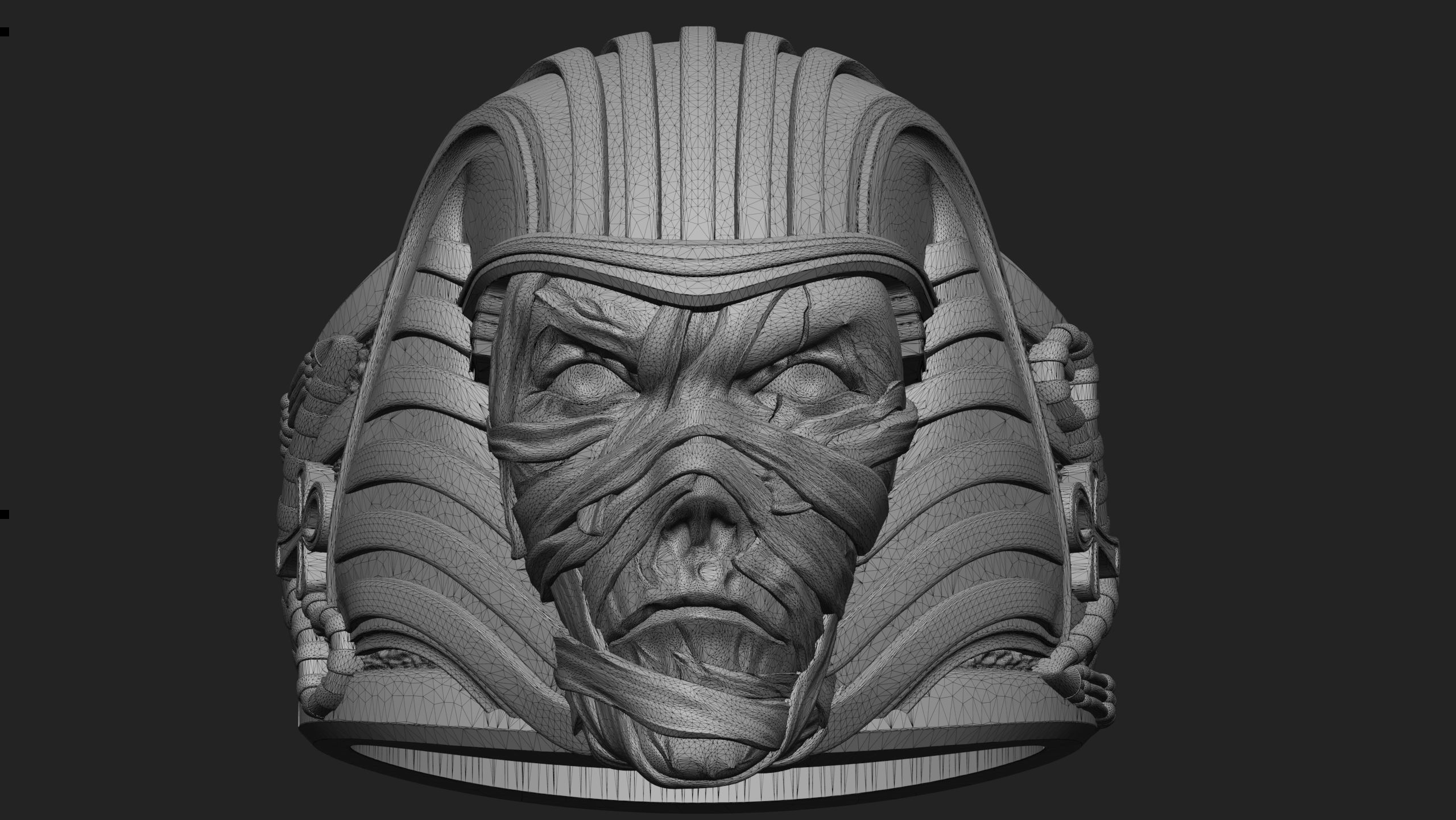 ring Pharaoh mummy 3D model 3D print model_6