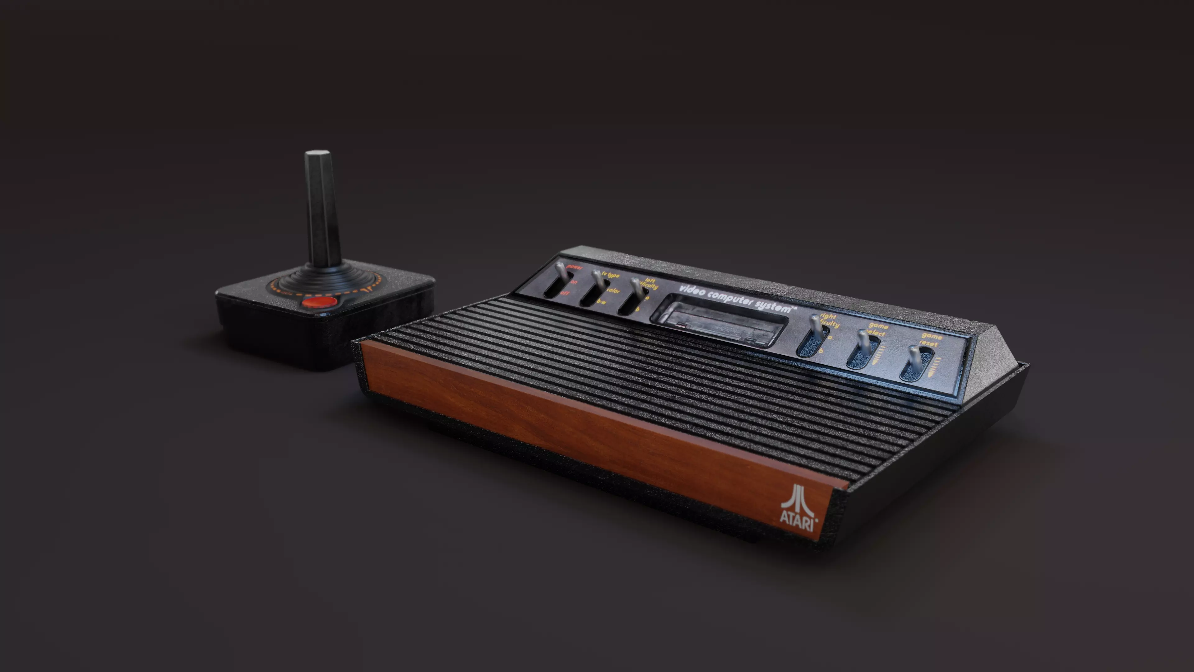 Atari 2600 Six Switch Variant Low-poly 3D model