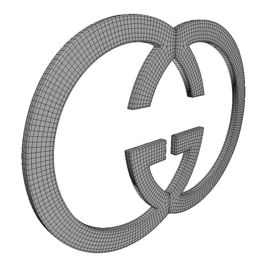 Gucci Logo 3D model_13