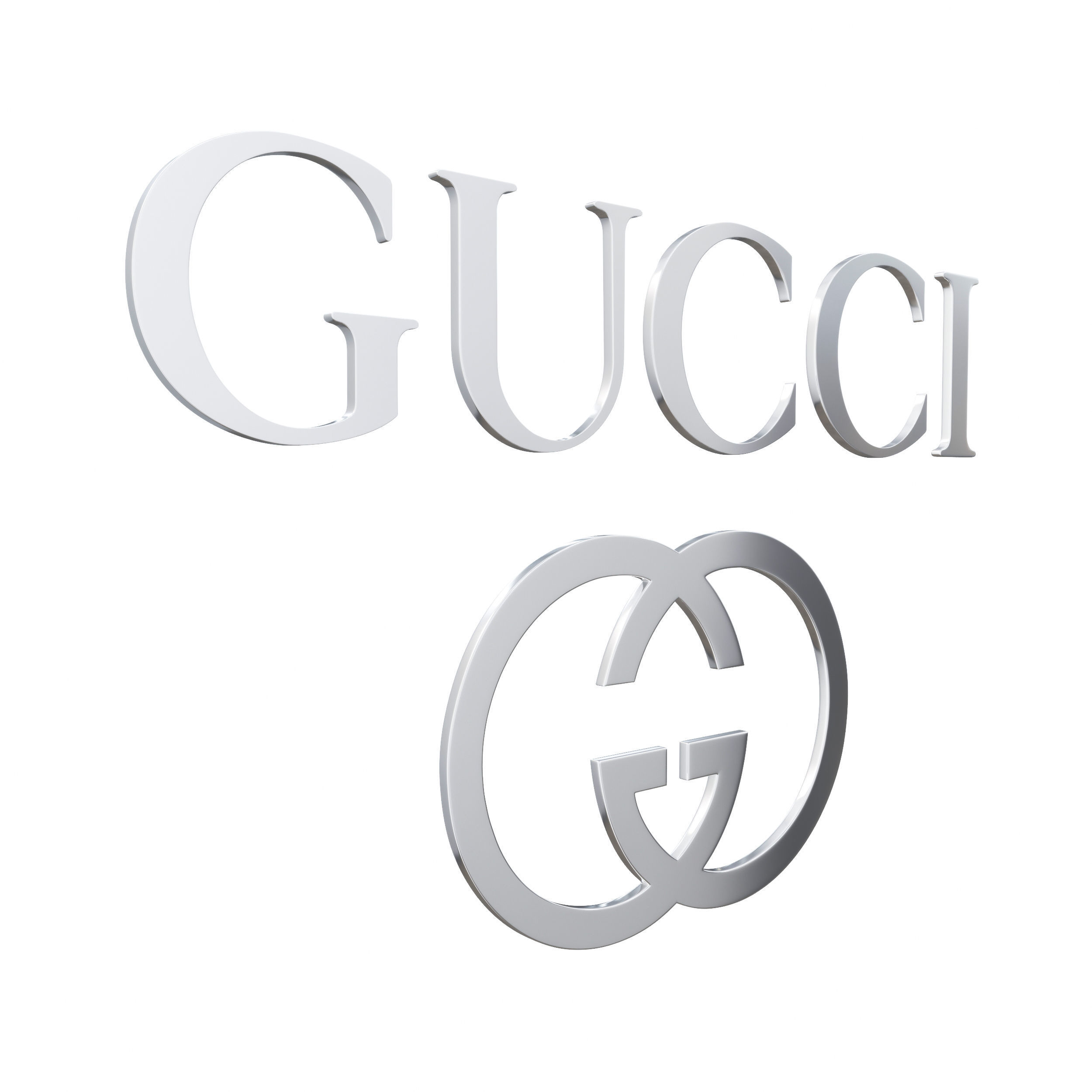 Gucci Logo 3D model_6