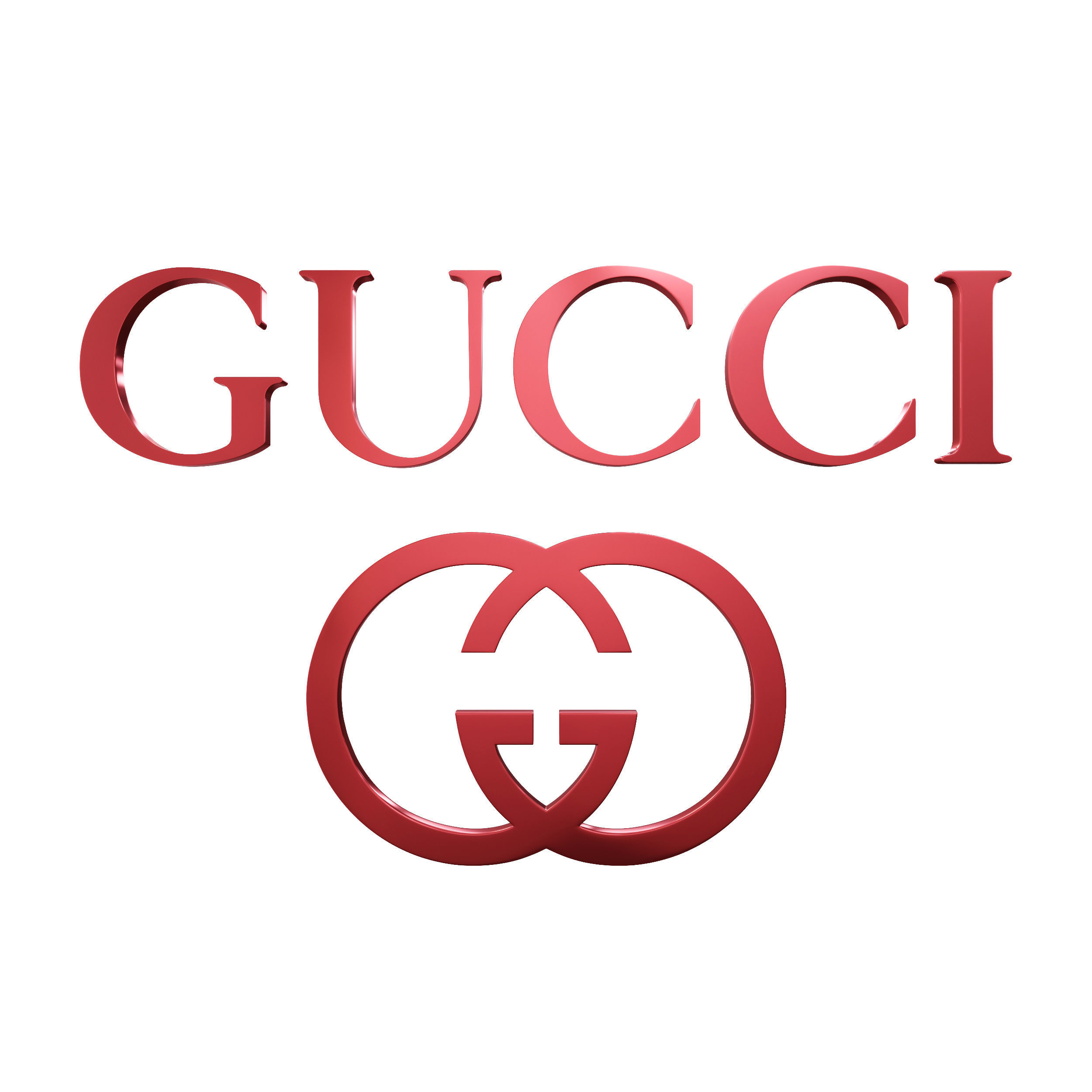 Gucci Logo 3D model_3