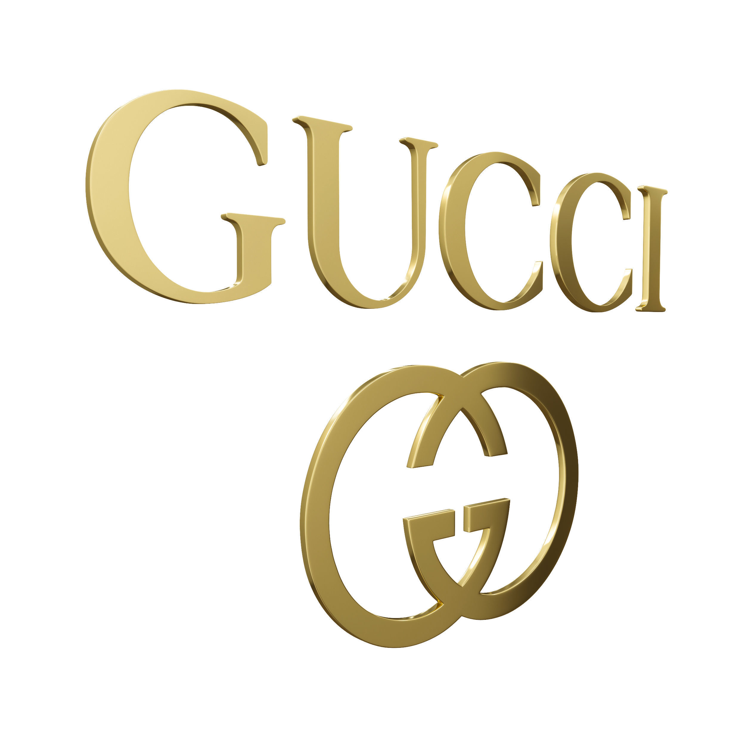 Gucci Logo 3D model_5