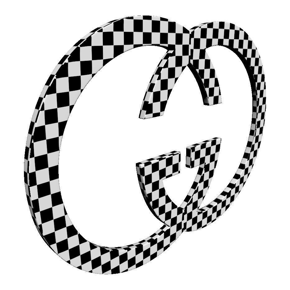 Gucci Logo 3D model_14