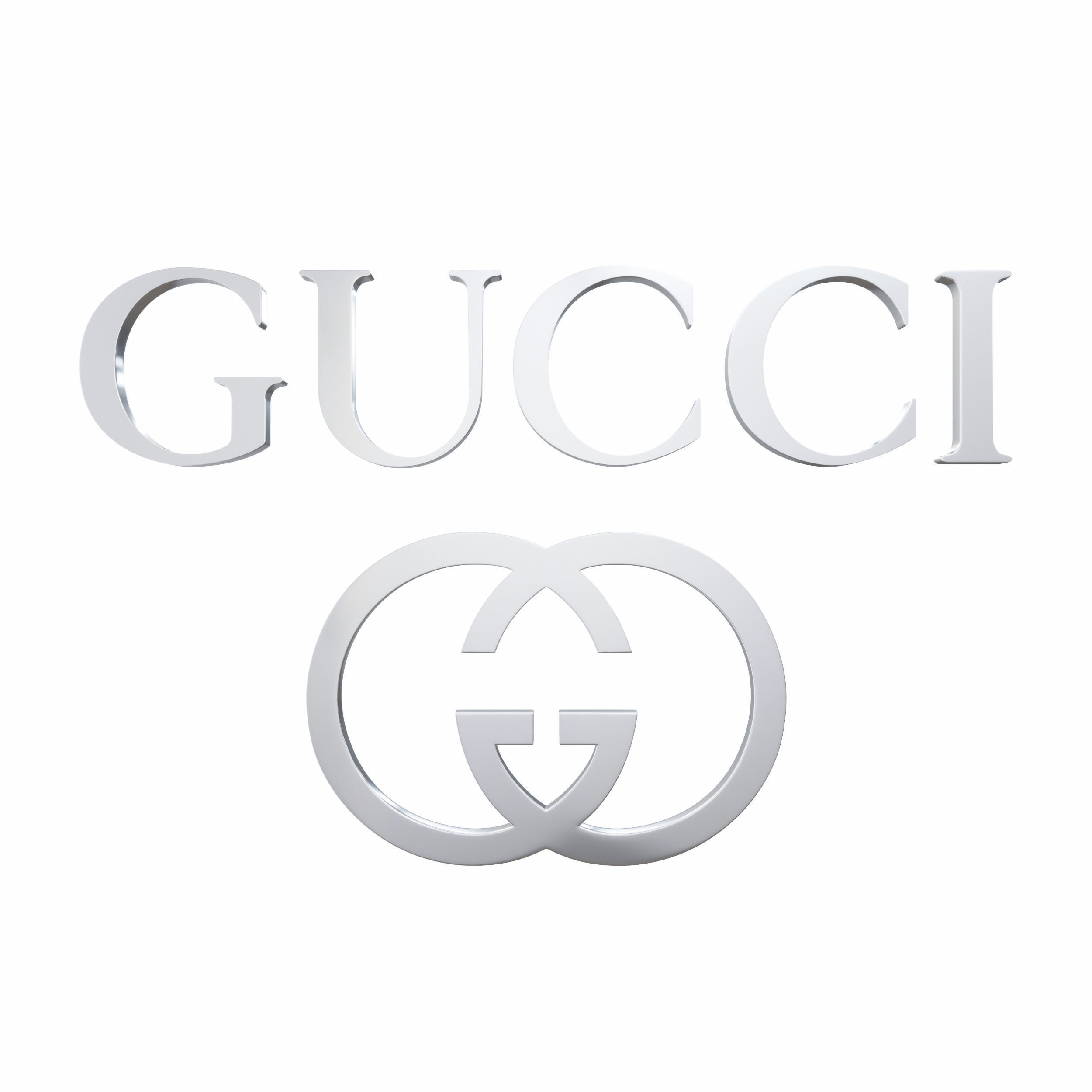 Gucci Logo 3D model_2
