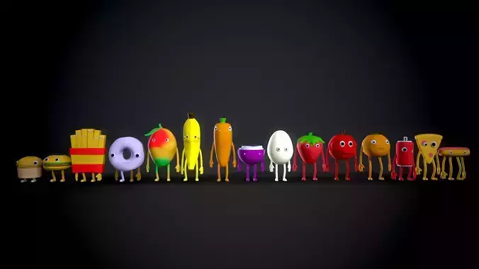 15 Food character collection