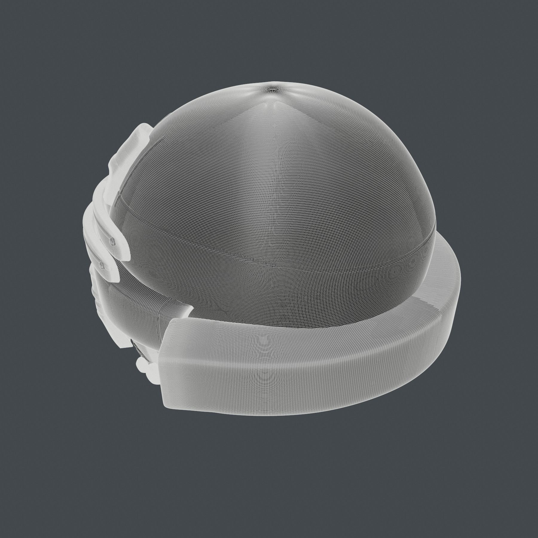 helmet high poly sculpt 3d printable ver 7 3D model 3D model_8