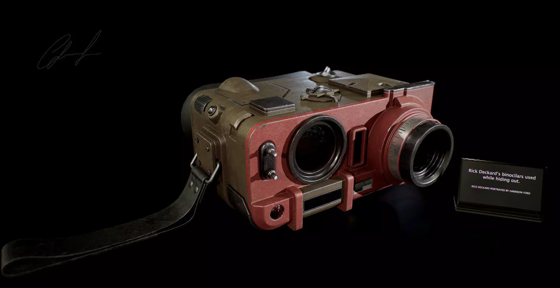 Rick Deckards binocilars Low-poly 3D model_0