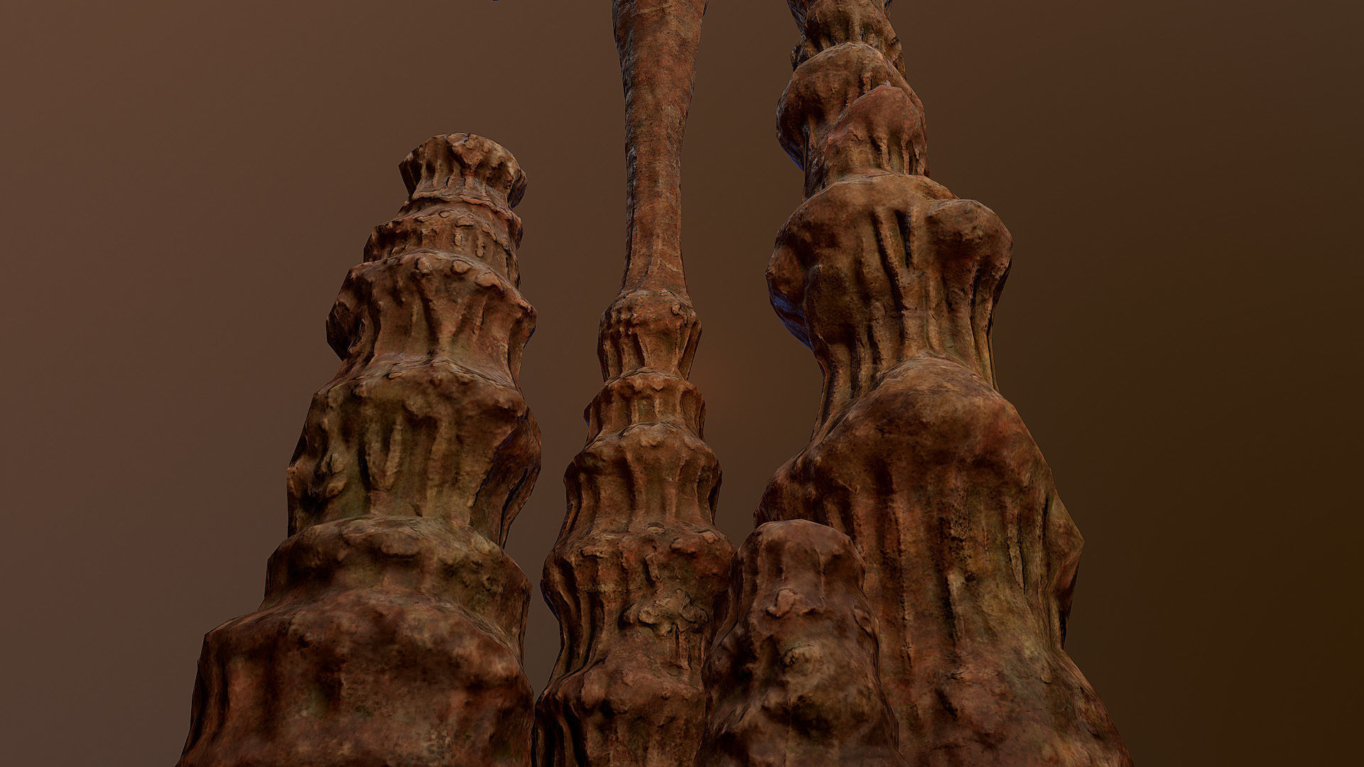 Stalagmite pile of sticks 3D model_4