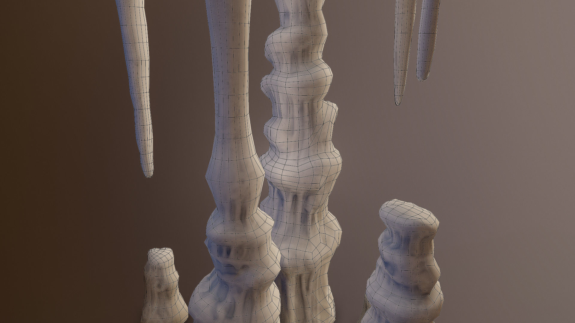 Stalagmite pile of sticks 3D model_9