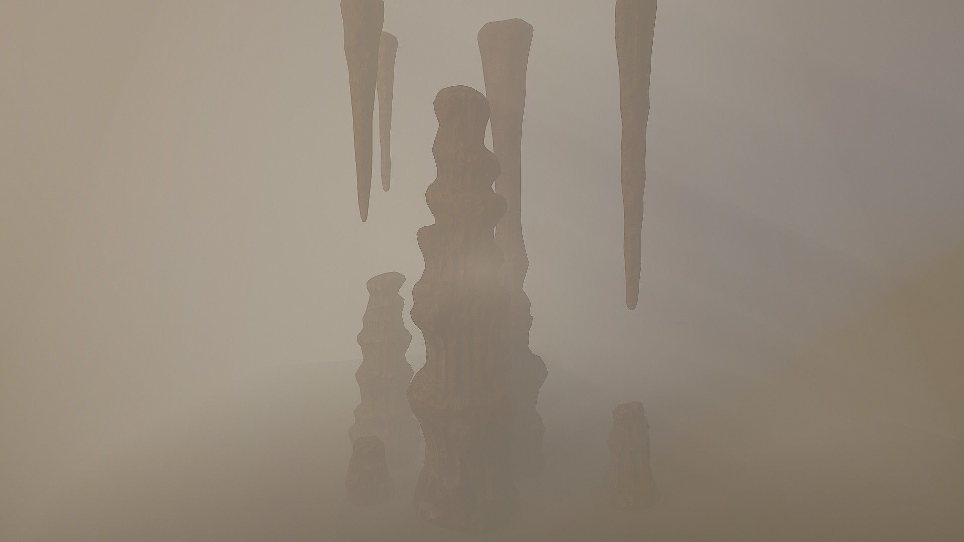 Stalagmite pile of sticks 3D model_6