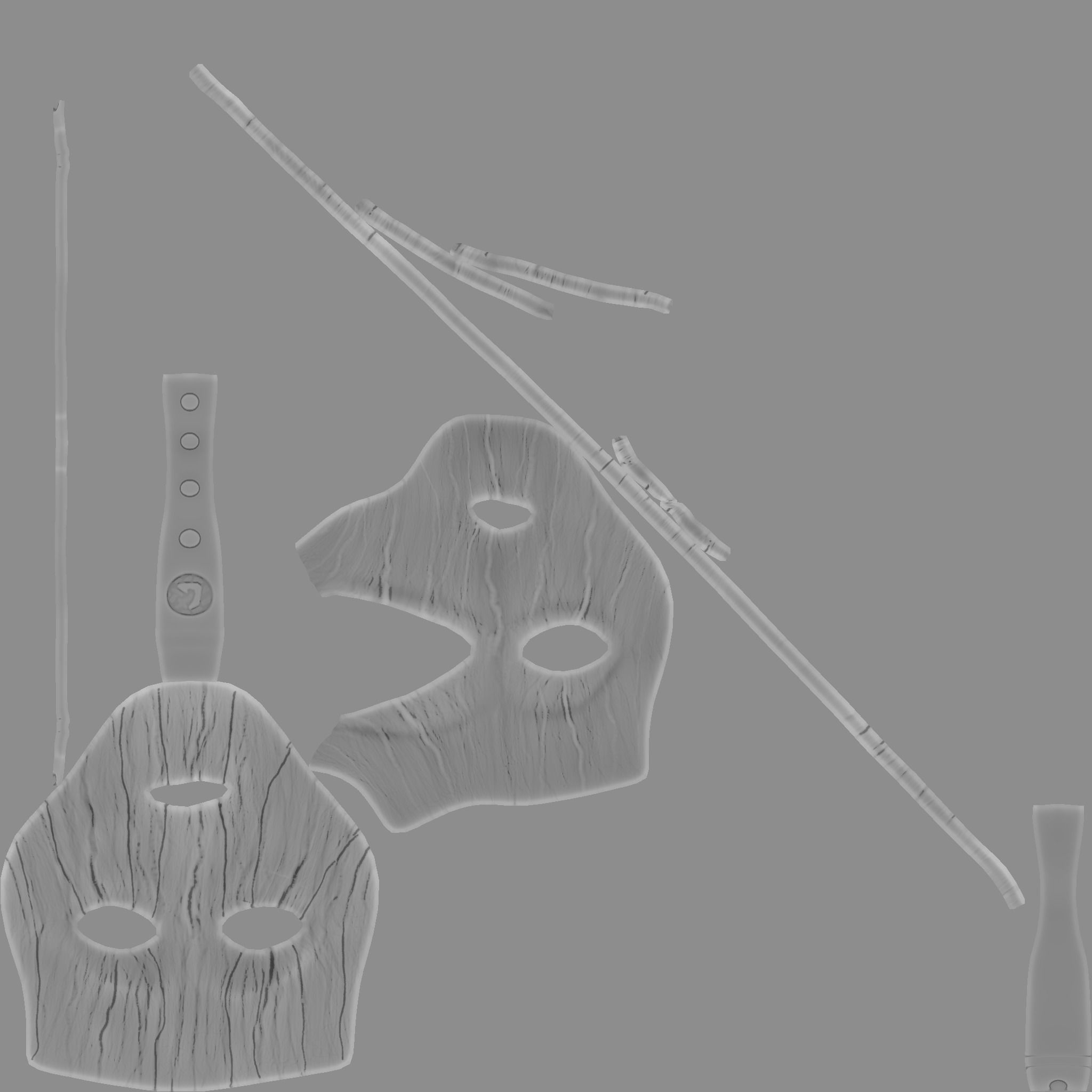 The Mask - Mask of Loki - Character Costume Low-poly 3D model_15