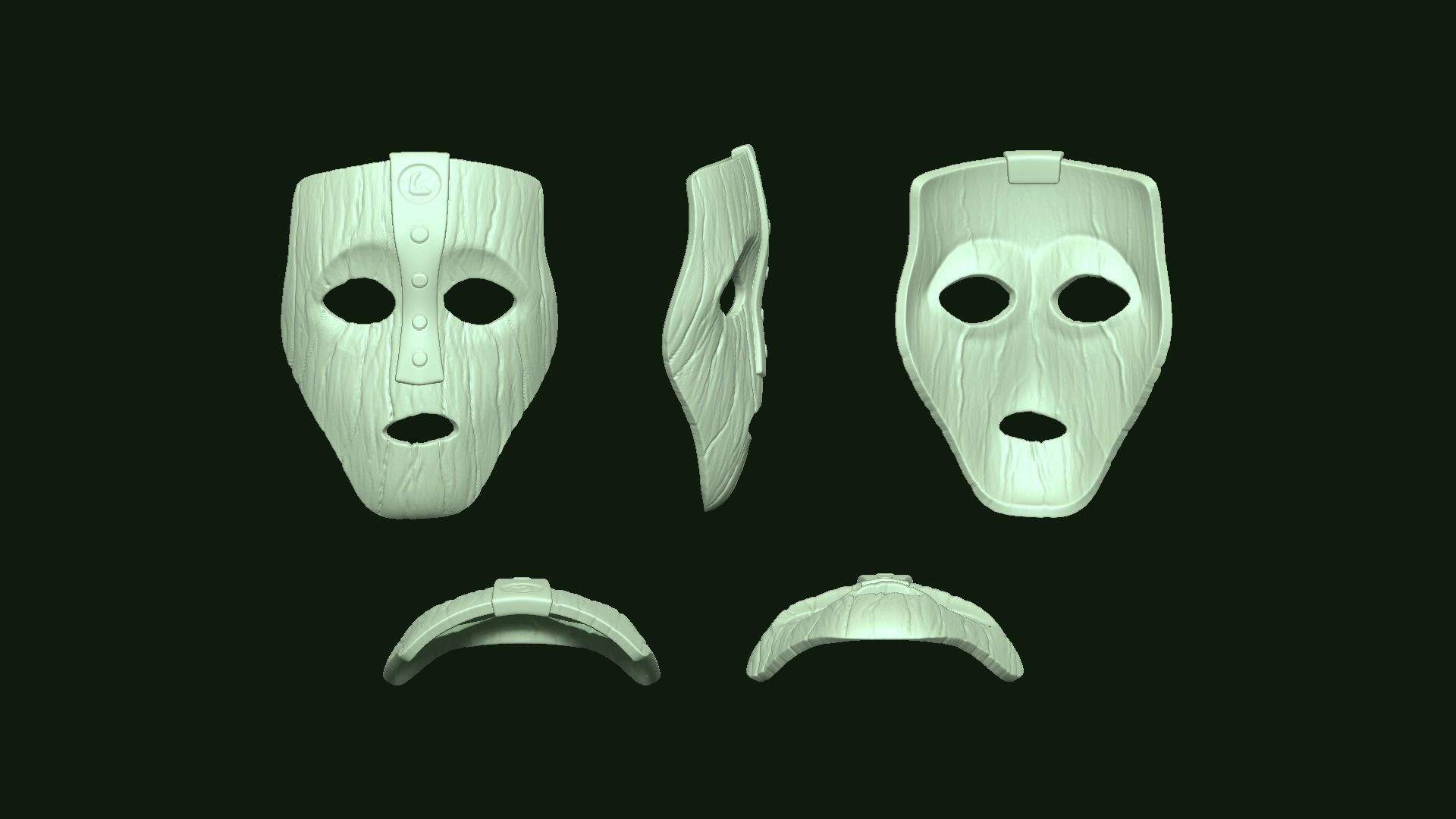 The Mask - Mask of Loki - Character Costume Low-poly 3D model_8