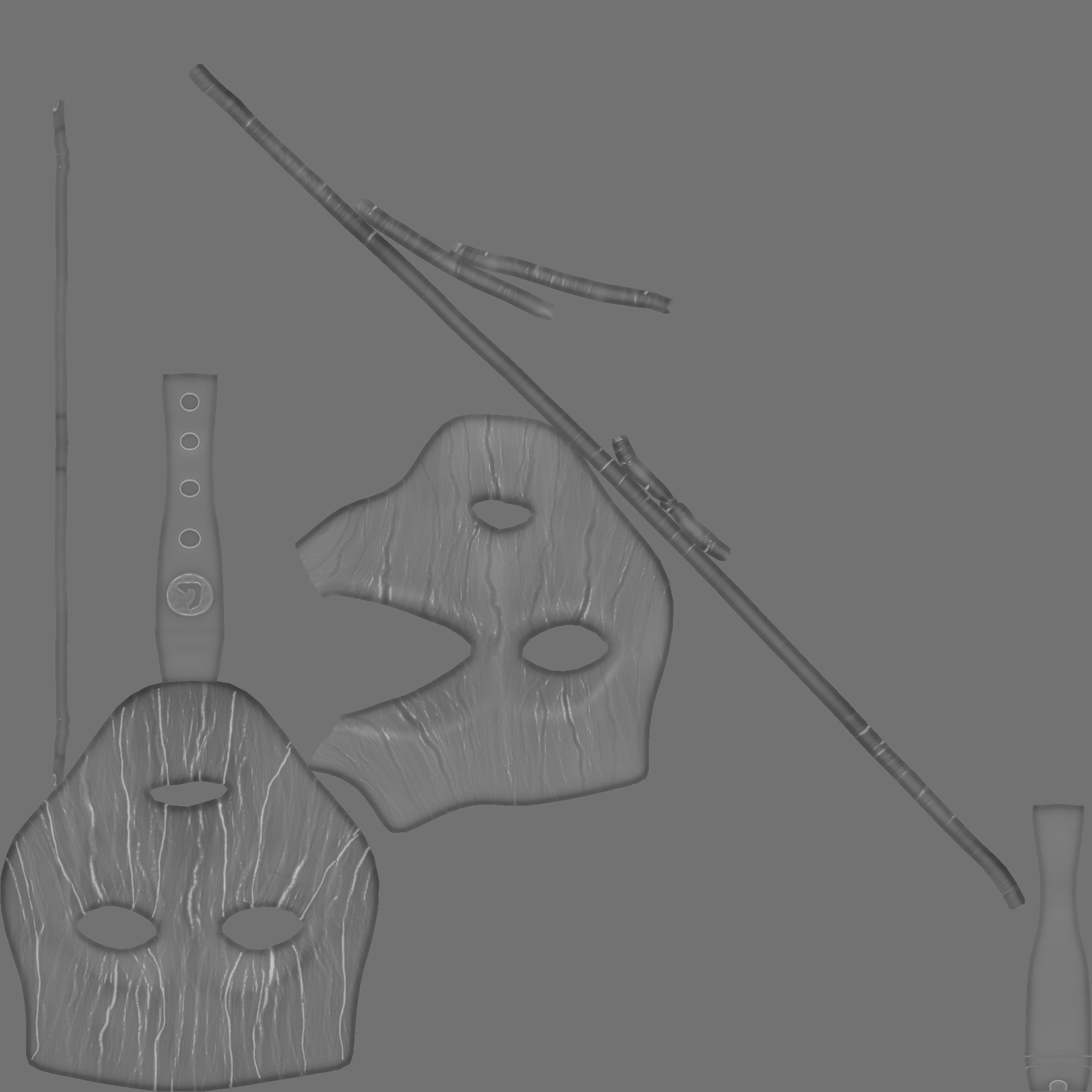 The Mask - Mask of Loki - Character Costume Low-poly 3D model_16