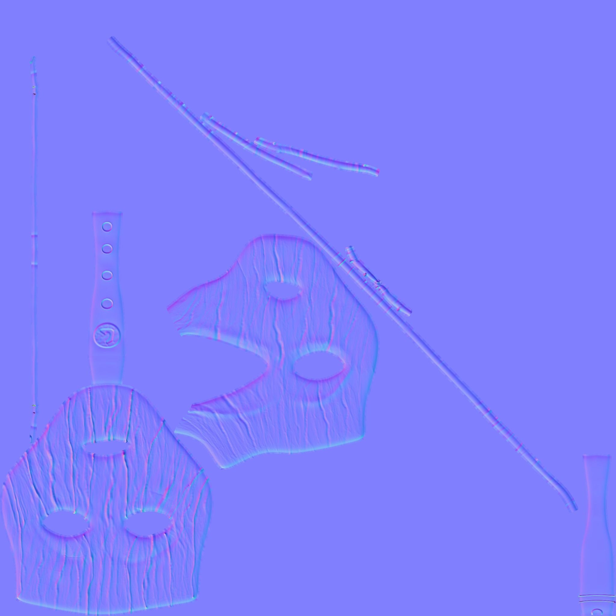 The Mask - Mask of Loki - Character Costume Low-poly 3D model_14