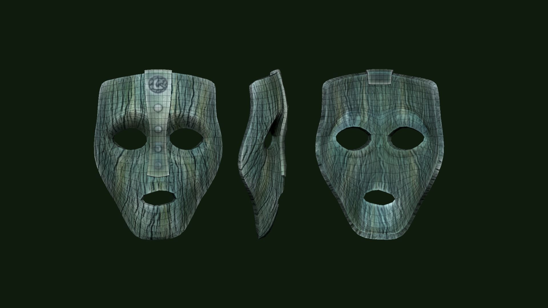 The Mask - Mask of Loki - Character Costume Low-poly 3D model_11