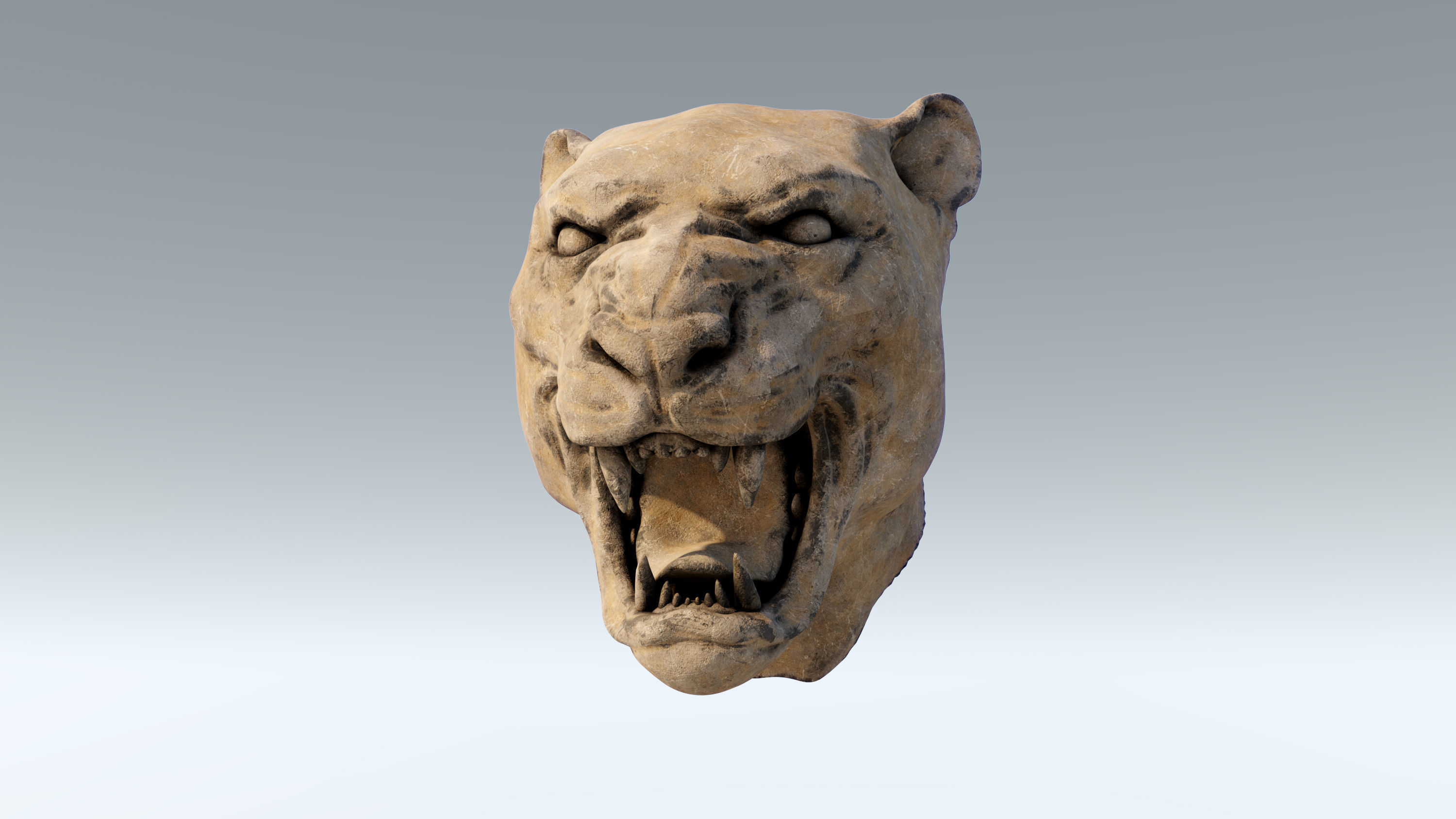 Ancient Temple Entrance 3D model_5