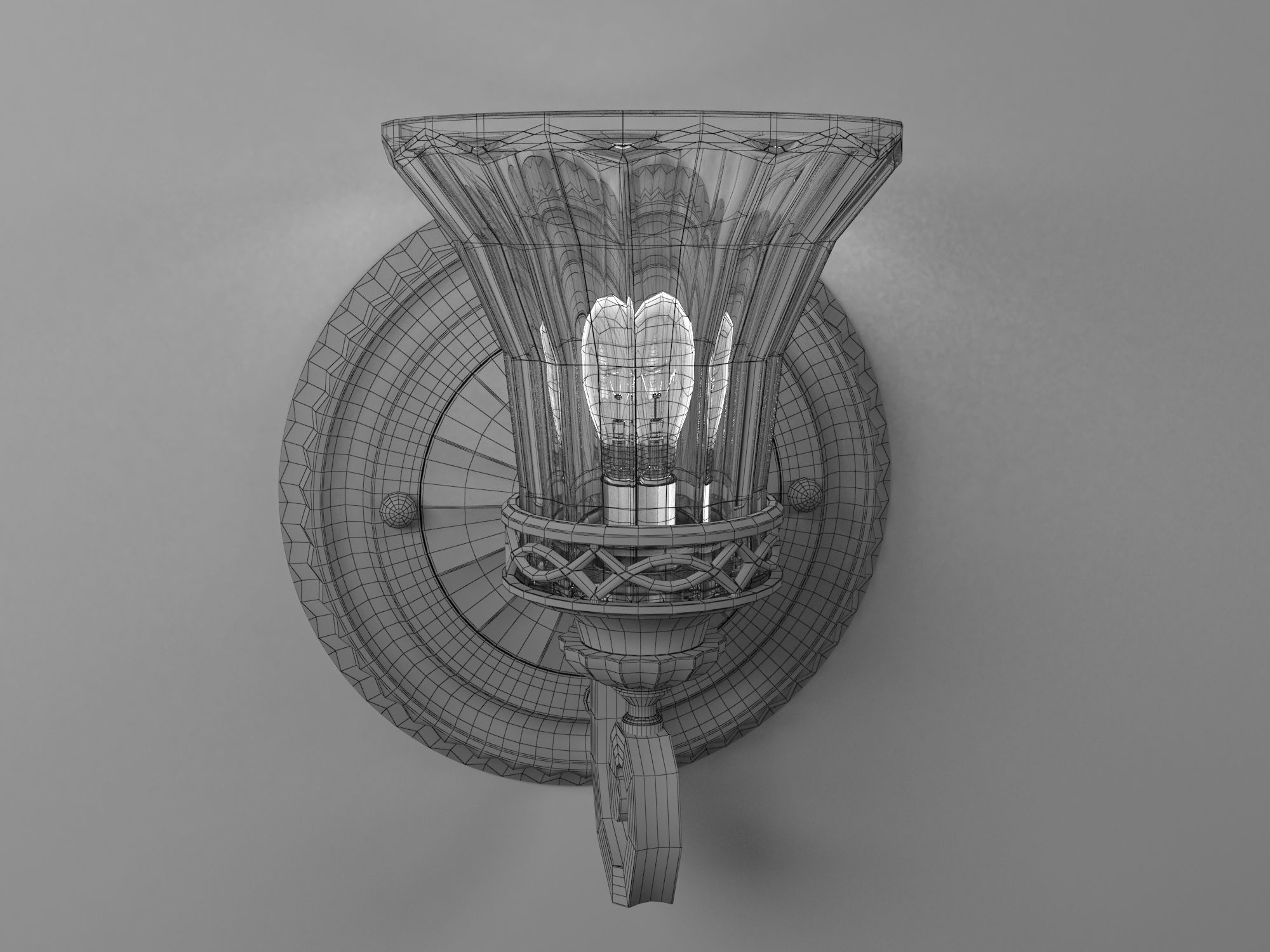 Wall lamp 01 3D model_2