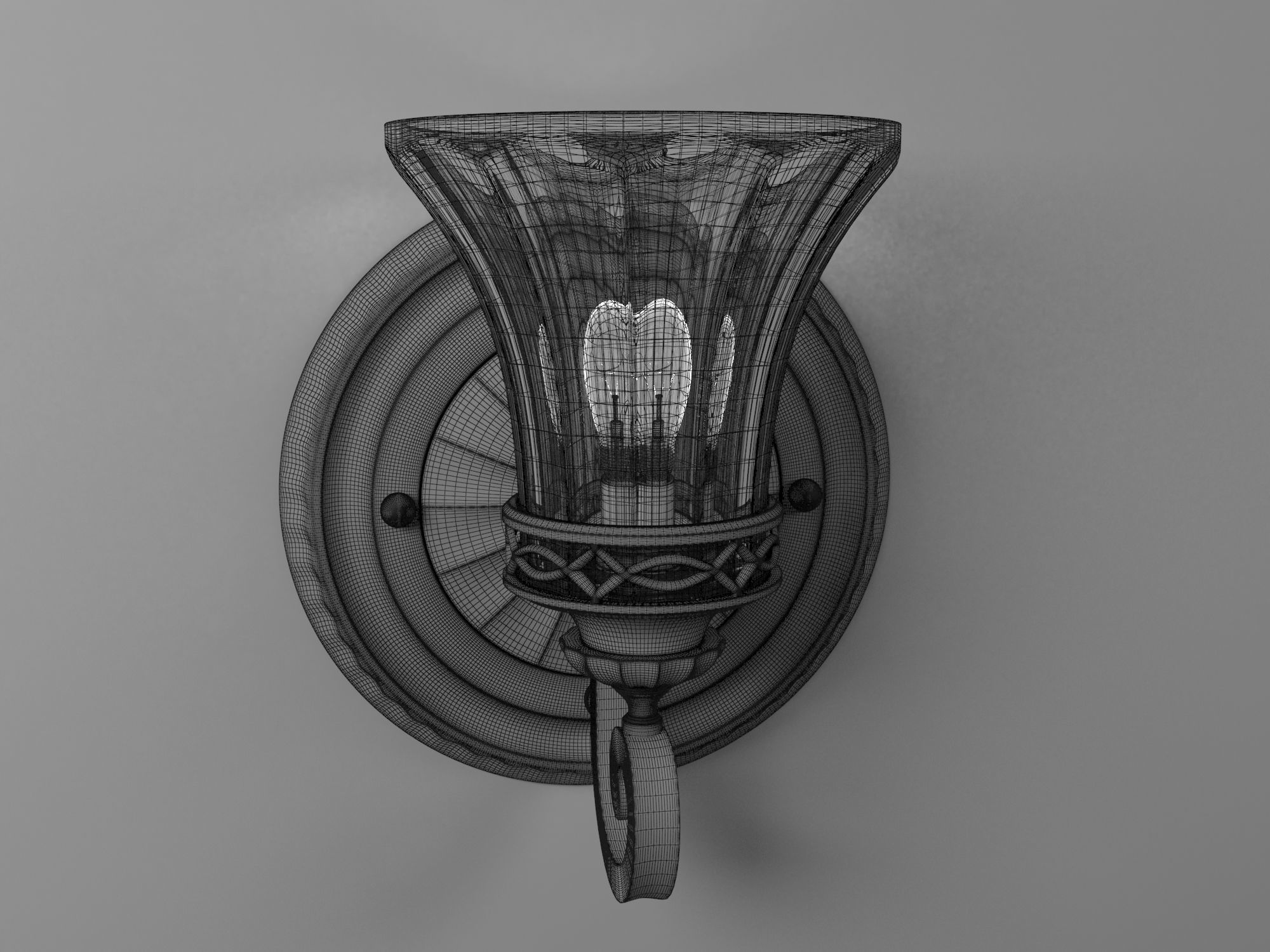 Wall lamp 01 3D model_1