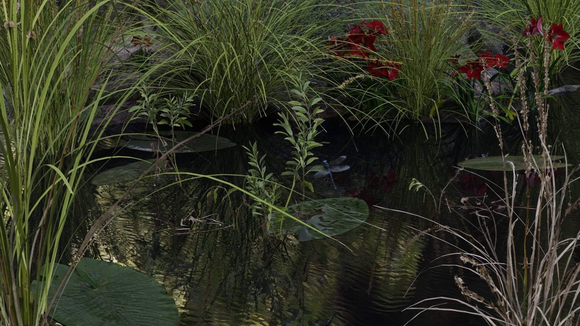 DragonFly 3D model in flight 3D model_4