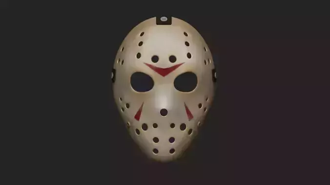 Jason Mask - Character Costume Low-poly 3D model