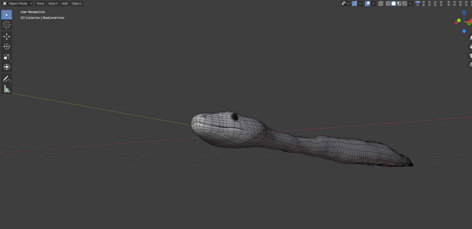 Boa Constrictor Snake Python Low-poly 3D model_16