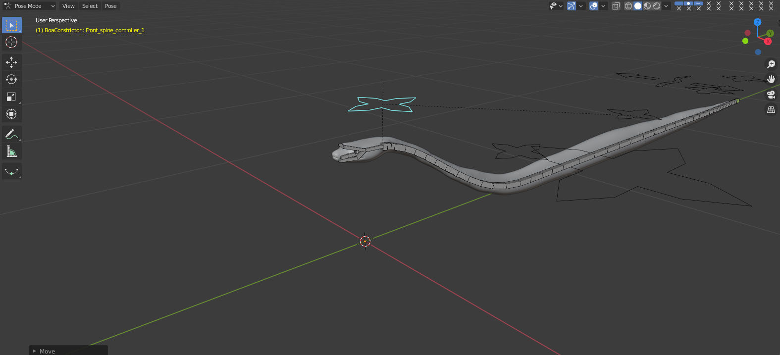 Boa Constrictor Snake Python Low-poly 3D model_29