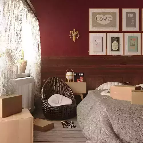 Vintage Room in 3ds Max