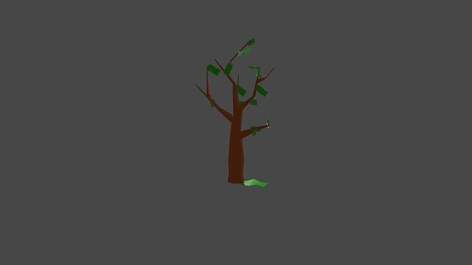 lowpoly arbol tree Free 3D model
