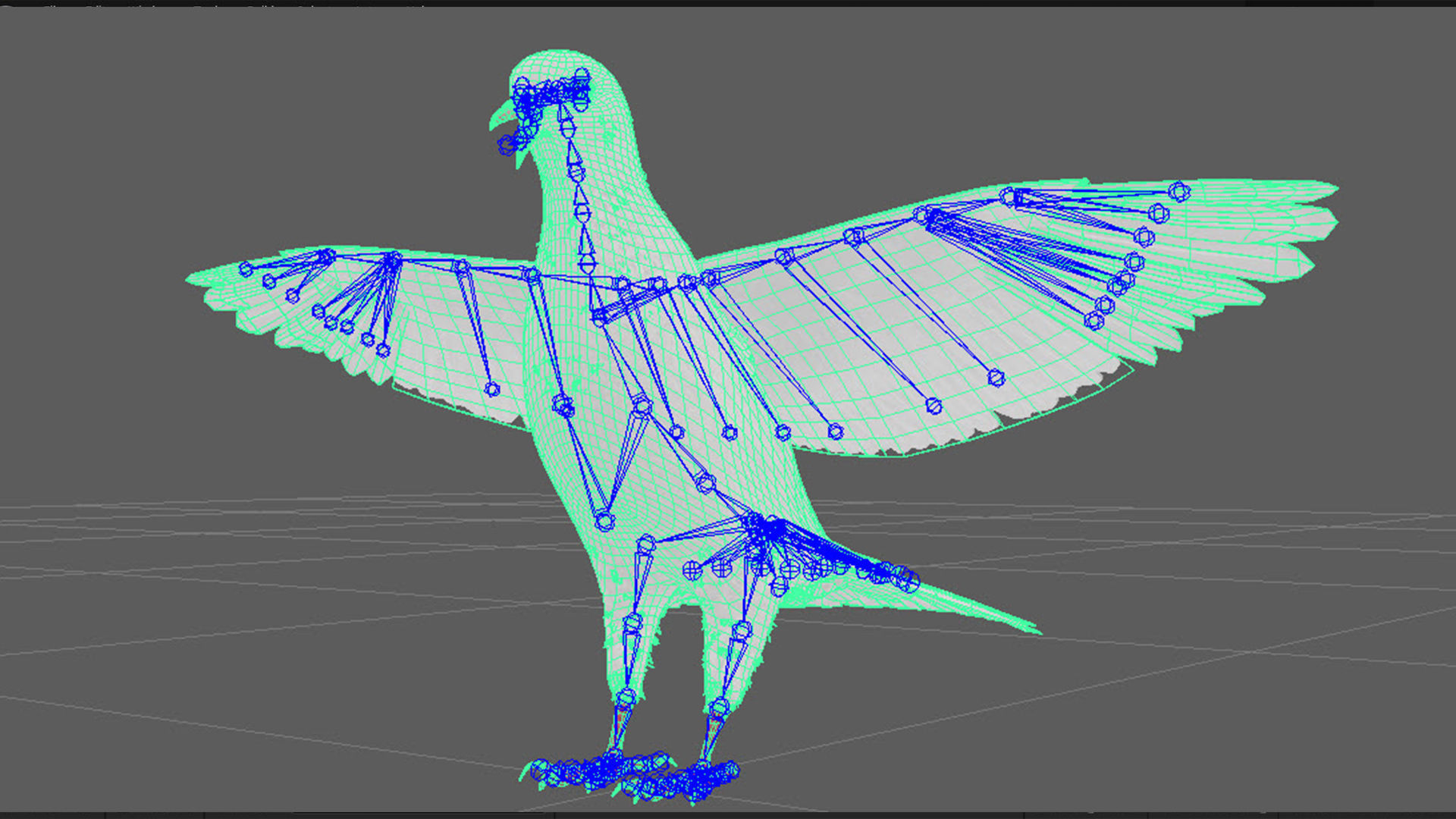 Realistic Animated White Dove Low-poly Low-poly 3D model_14