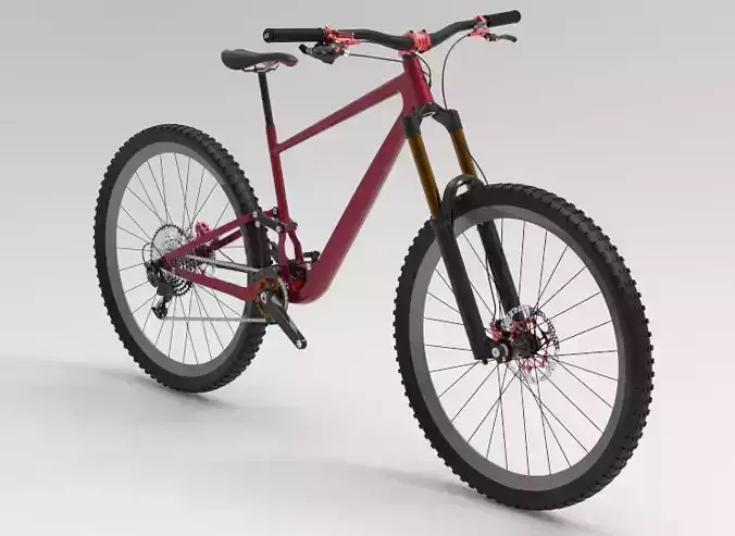 Enduro Mountain Bike 3D model