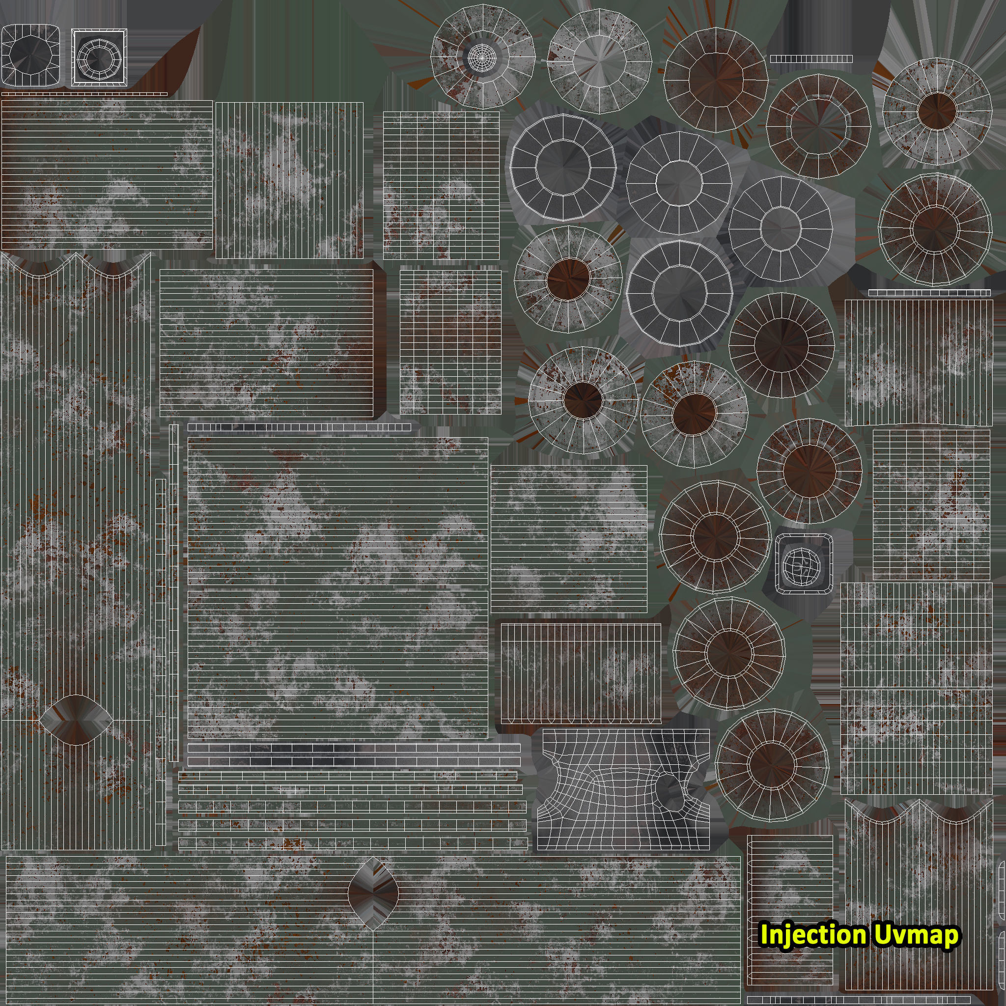 Old centrifugal  water pump  3D model_16