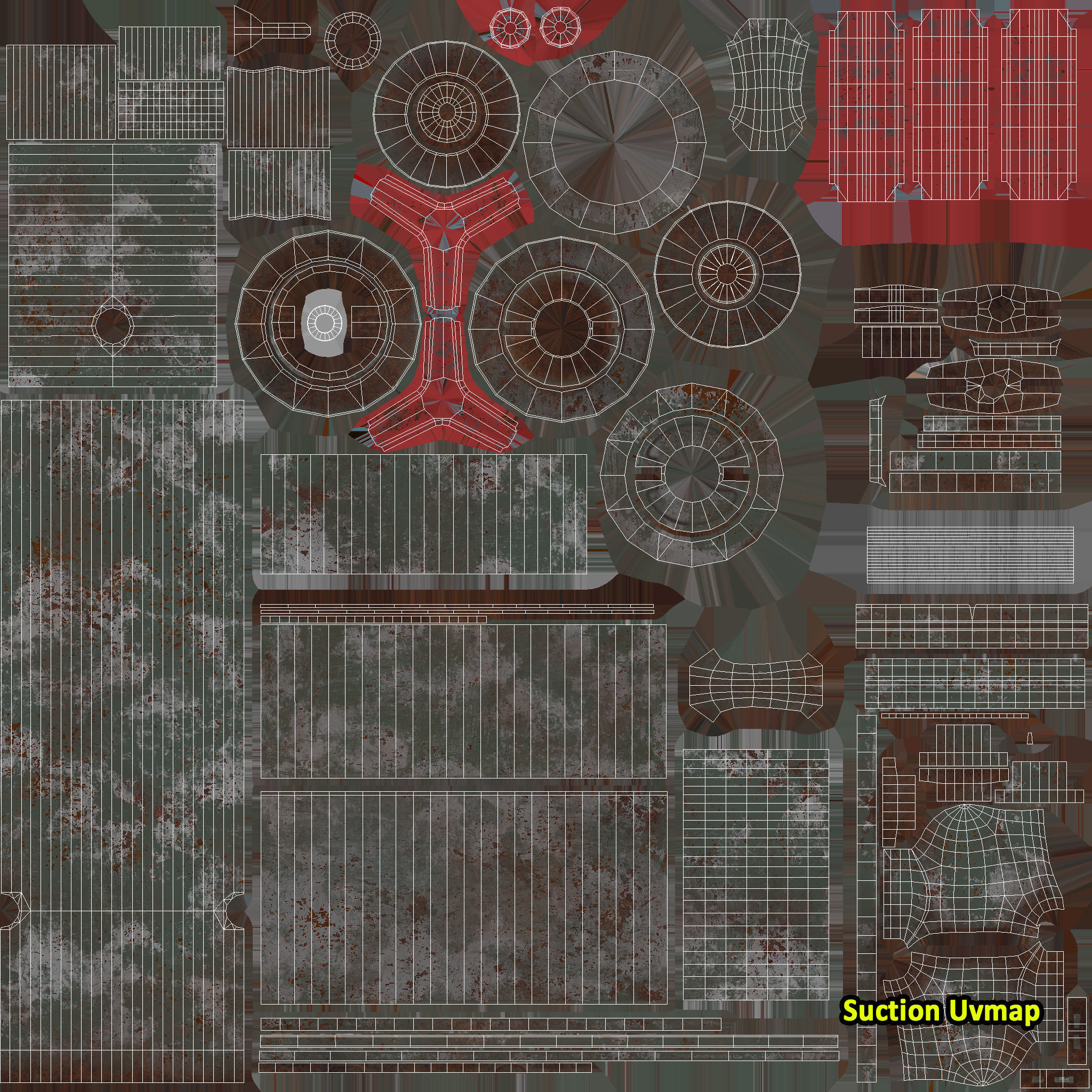 Old centrifugal  water pump  3D model_18