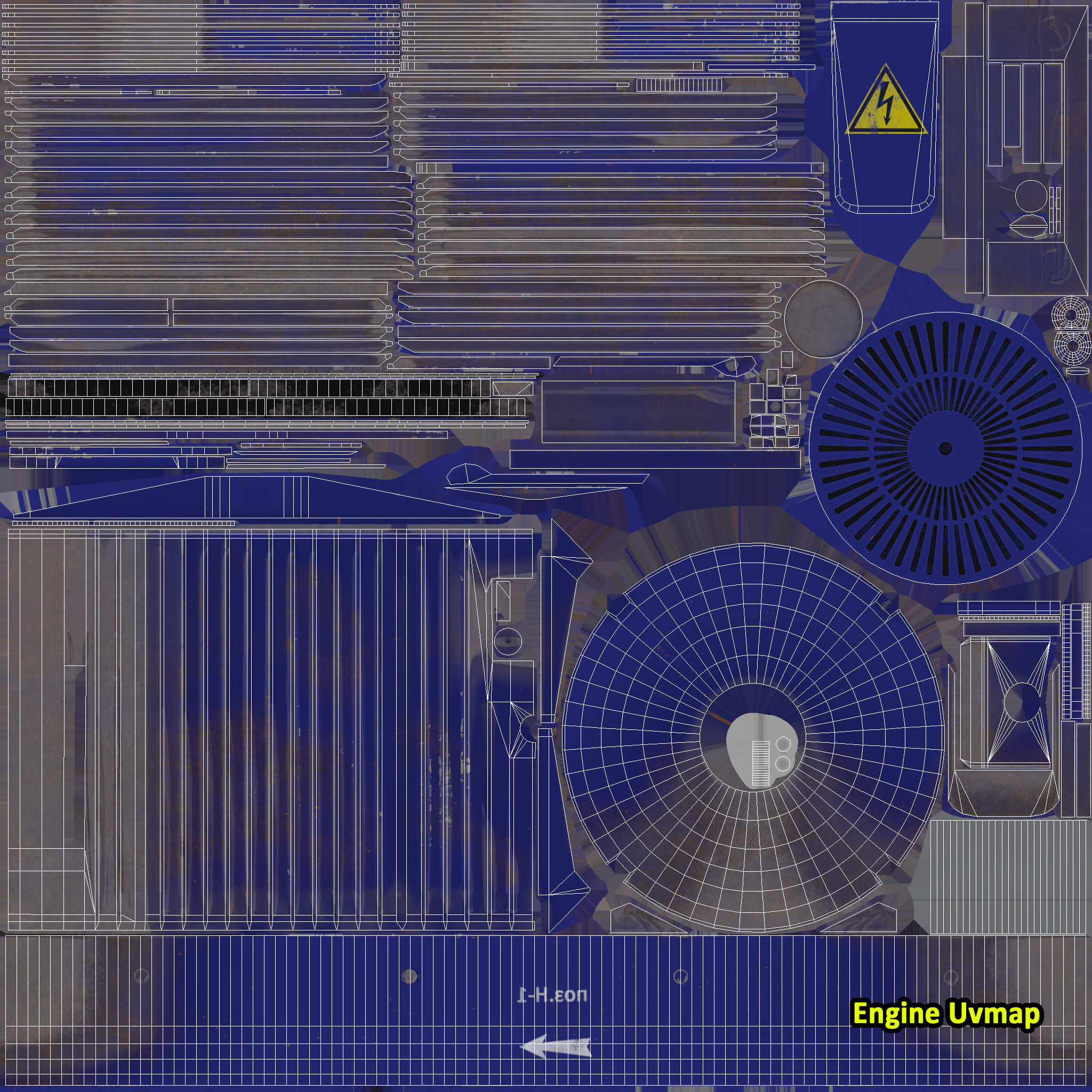 Old centrifugal  water pump  3D model_12